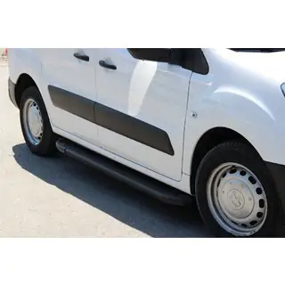 Progi Boczné Allmond Black (2 szt., Aluminium) Peugeot Partner Tepee 2008-2018 zdjęcia 1