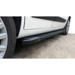 Progi Boczné Rainbow Black (2 szt, Profil Aluminiowy) Citroen Nemo 2007-2017 zdjęcia 2