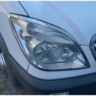 Nakładki na reflektory (2006-2013, 2 szt, stal nierdzewna) Mercedes Sprinter W906 2006–2018 zdjęcia 1