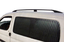 Citroen Berlingo 1996-2008 Czarne relingi dachowe Z plastikową stopką, na klej zdjęcia 1