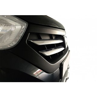 Nakładki na grill chromowane (2015↗, 4 szt, stal nierdzewna) Dacia Lodgy 2012-2022 zdjęcia 1