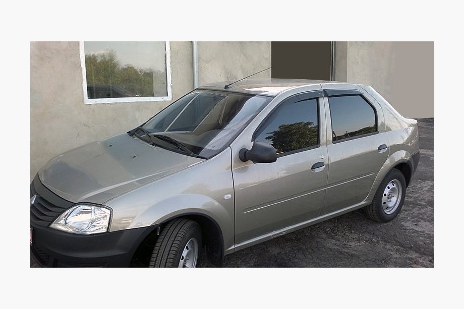 Renault Logan I 2008-2013 Deflektory Okien (4 szt, ANV) Image