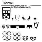 Dacia Logan I 2005-2008 Nakładki wykończenia wnętrza (Hartman, Niemcy) zdjęcia 1