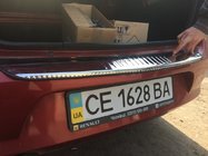 Renault Logan I 2008-2013 Nakładka na tylny zderzak Carmos Stal Nierdzewna zdjęcia 2