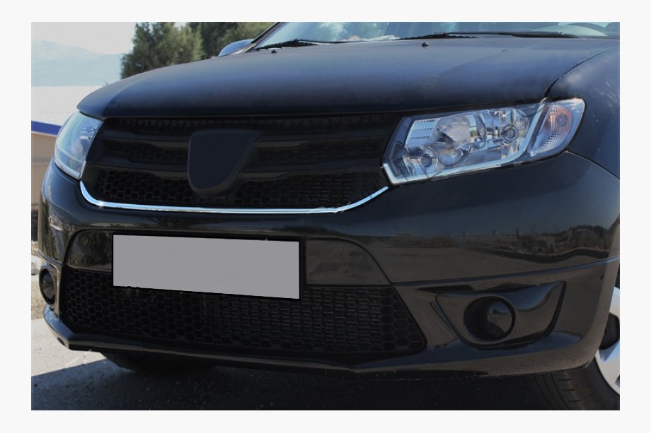 Renault Sandero 2013-2022 Nakładki na grill ze stali nierdzewnej Image