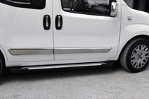 Fiat Fiorino/Qubo 2008-2024 Progi Boczné Allmond Grey (2 szt., Aluminium) zdjęcia 1