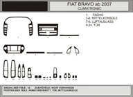 Fiat Bravo 2008-2016 Nakładki na deskę rozdzielczą (Hartman) Niebieski zdjęcia 1
