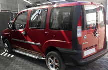 Fiat Doblo I 2005-2010 Progi Boczné Allmond Grey (2 szt., Aluminium) zdjęcia 3