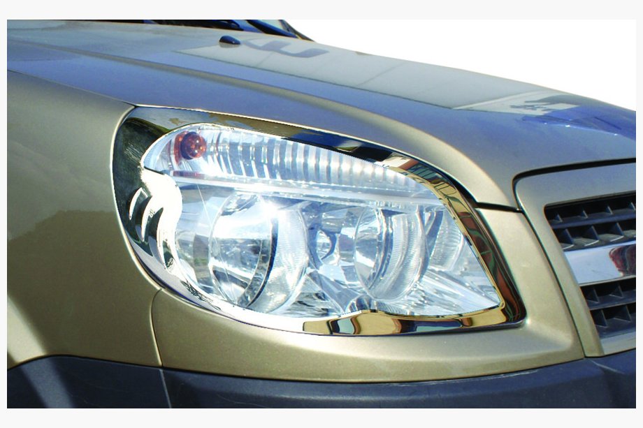 Fiat Doblo I 2005-2010 Nakładki na Reflektory (2 szt, Stal) Image