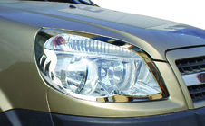 Fiat Doblo I 2005-2010 Nakładki na Reflektory (2 szt, Stal) zdjęcia 1