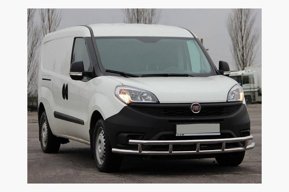 Fiat Doblo II 2010-2022 Osłona Przednia ST016-3 (Stal Nierdzewna) 51/51 mm Image