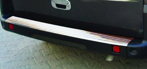 Fiat Doblo I 2001-2005 Nakładka na tylny zderzak OmsaLine Stal Nierdzewna Matowy zdjęcia 2
