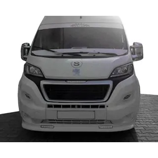 Nakładka przednia 2014↗︎ (wąska z LED, do lakierowania) Citroen Jumper 2007-2025 zdjęcia 1