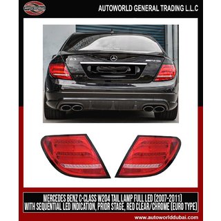 Tylne lampy LED (2007-2011, 2 szt.) Mercedes C-class W204 2007-2015