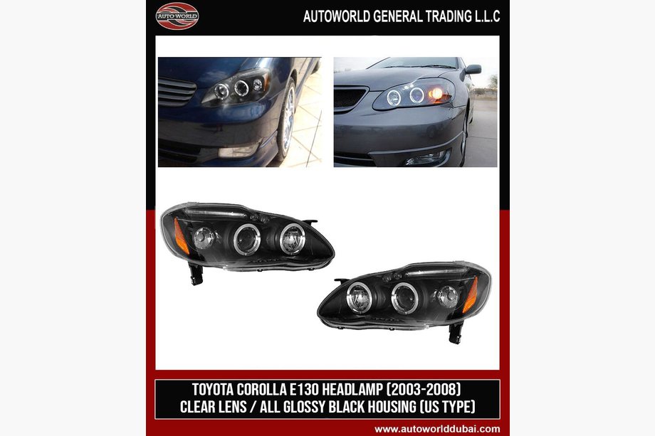 Toyota Corolla 2002-2007 Reflektory przednie (2 szt, LED) Image