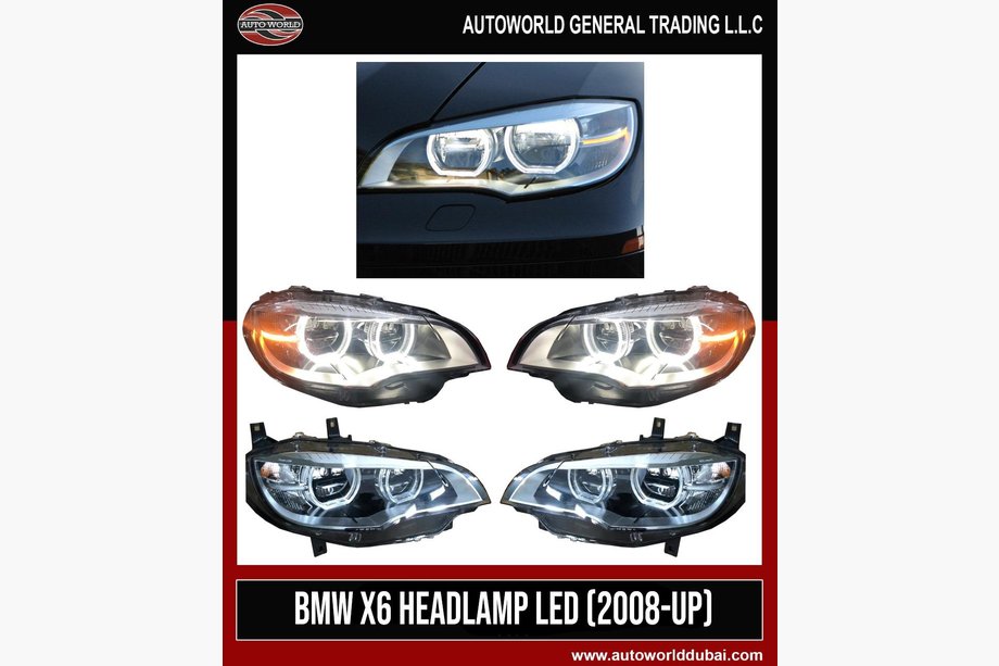 BMW X6 E71 2008–2014 Reflektory przednie (2 szt, LED) Image