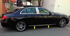 Mercedes E-class W213 2016-2023 Listwy drzwiowe chromowane Typ-1 (4 szt, stal nierdzewna) zdjęcia 1