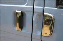Volkswagen T4 Caravelle/Multivan 1990–2003 Chromowane Nakładki na Klamek (7 szt., Stal Nierdzewna) Carmos - Turecka Stal Nierdzewna zdjęcia 2