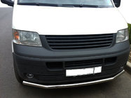 Volkswagen T5 Transporter 2003-2010 Przedni pojedynczy orurowanie (stal nierdzewna) 51mm zdjęcia 2