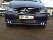 Mercedes Vito W639 2004-2014 Nakładka na zderzak z 4 reflektorami (pod lakierowanie) zdjęcia 3