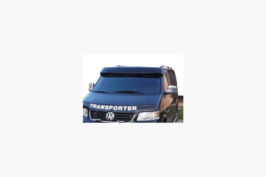 Volkswagen T5 Multivan 2003–2010 Daszek na przednia szybe (czarny polysk, 5mm) Zdjęcia 2