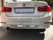 BMW 3 Series F30/F31 2012-2019 Listwa tylnego zderzaka stal nierdzewna zdjęcia 1