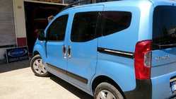 Fiat Fiorino/Qubo 2008-2024 Listwy ze stali nierdzewnej na drzwi przesuwne (2 szt.) Carmos - Turecka Stal Nierdzewna zdjęcia 2
