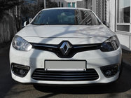 Renault Fluence 2009-2016 Nakładki na kratkę zderzaka (2013↗, stal nierdzewna) Carmos - Turecka Stal Nierdzewna zdjęcia 1