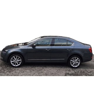 Kompletne listwy ozdobne okien stal nierdzewna (10 szt.) Skoda Octavia III A7 2013-2019 zdjęcia 1