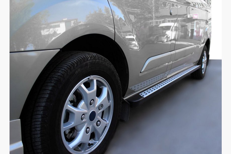 Ford Custom 2013-2022 Progi Boczné DOT-Line (2 szt., Aluminium) Image
