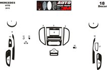 Mercedes Vito/V-class W447 2014- Nakładki na Deskę Rozdzielczą Carbon zdjęcia 6