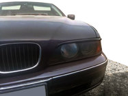 BMW 5 Series E39 1996-2003 Brewki na reflektory (2 szt., czarne) zdjęcia 1