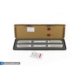 Listwy progowe podświetlane (2 szt, stal nierdzewna) Ford Courier 2014-2023 zdjęcia 2