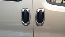 Opel Combo 2012-2018 Chromowane Nakładki Wokół Klamek (4 szt, Stal Nierdzewna) Carmos - Turecka Stal Nierdzewna zdjęcia 8