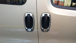 Opel Combo 2012-2018 Chromowane Nakładki Wokół Klamek (4 szt, Stal Nierdzewna) Carmos - Turecka Stal Nierdzewna zdjęcia 9