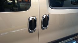 Opel Combo 2012-2018 Chromowane Nakładki Wokół Klamek (4 szt, Stal Nierdzewna) Carmos - Turecka Stal Nierdzewna zdjęcia 11
