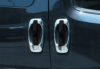 Opel Combo 2012-2018 Chromowane Nakładki Wokół Klamek (4 szt, Stal Nierdzewna) Carmos - Turecka Stal Nierdzewna zdjęcia 12