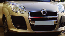 Fiat Doblo II 2010-2022 Nakładki na grill (2010-2015, komplet, stal nierdzewna) Carmos - Turecka Stal Nierdzewna zdjęcia 1