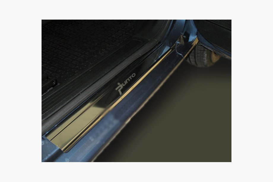 Fiat Punto Grande/EVO 2006-2018 Nakładki na progi Natanika Premium (2 szt, Stal Nierdzewna) Image