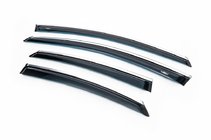 Ford Mondeo 2008-2014 Deflektory szyb z listwą chromowaną SD (4 szt, HIC) zdjęcia 1