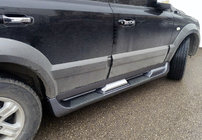Kia Sorento I BL 2002-2009 Progi Boczné Plastikowe S003, Czarny, 2003-2007 zdjęcia 1