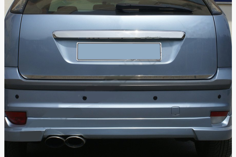 Ford Focus II 2008-2011 Listwa bagażnika (HB, stal nierdzewna) Image