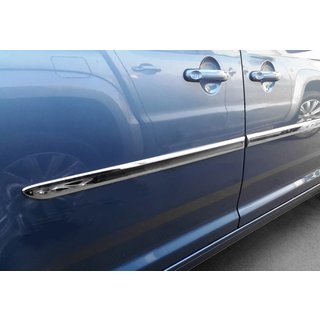 Nakładki na listwy (krótki rozstaw osi, 4 szt, stal nierdzewna) Volkswagen Caddy 2015-2020 zdjęcia 1