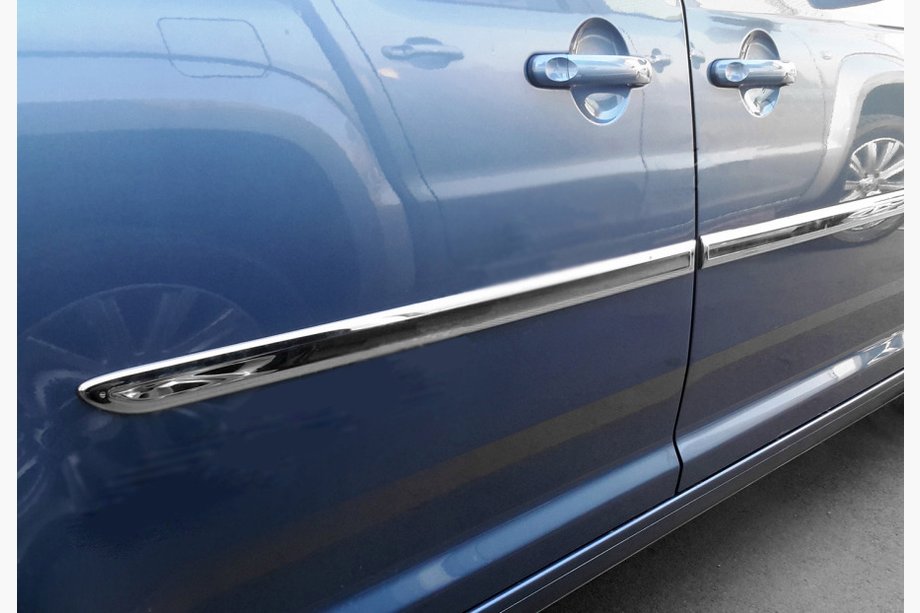 Volkswagen Caddy 2015-2020 Nakładki na listwy (krótki rozstaw osi, 4 szt, stal nierdzewna) Image