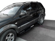 Kia Sportage 2004-2010 Boczne Progi Plastikowe S002 Czarne zdjęcia 1