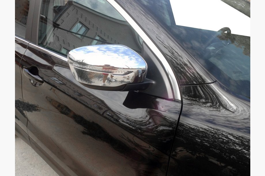 Nissan Qashqai 2014-2021 Chromowane Nakładki na Lusterka (2 szt, plastik) Image
