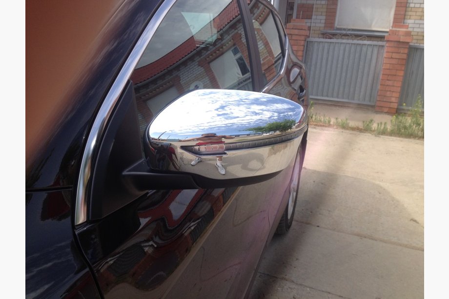Nissan Qashqai 2014-2021 Chromowane Nakładki na Lusterka (2 szt, plastik) Zdjęcia 2