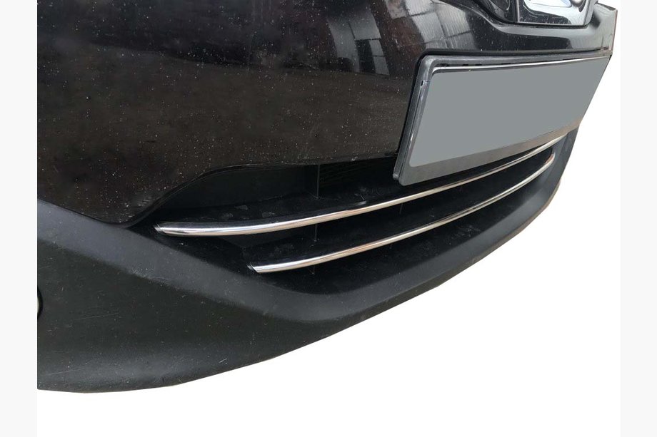 Nissan Qashqai 2010-2014 WYPRZEDAŻ! Listwy na dolną kratkę (2 szt, stal nierdzewna) Image