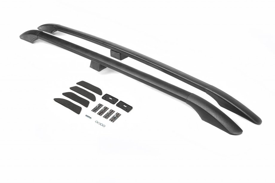 Mitsubishi Pajero Wagon IV 2006-2021 Relingi dachowe czarne turecki design (2 szt.) Image