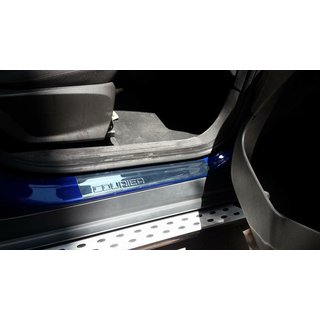 Nakładki progowe OmsaLine (4 szt, stal nierdzewna) Ford Courier 2014-2023 zdjęcia 2